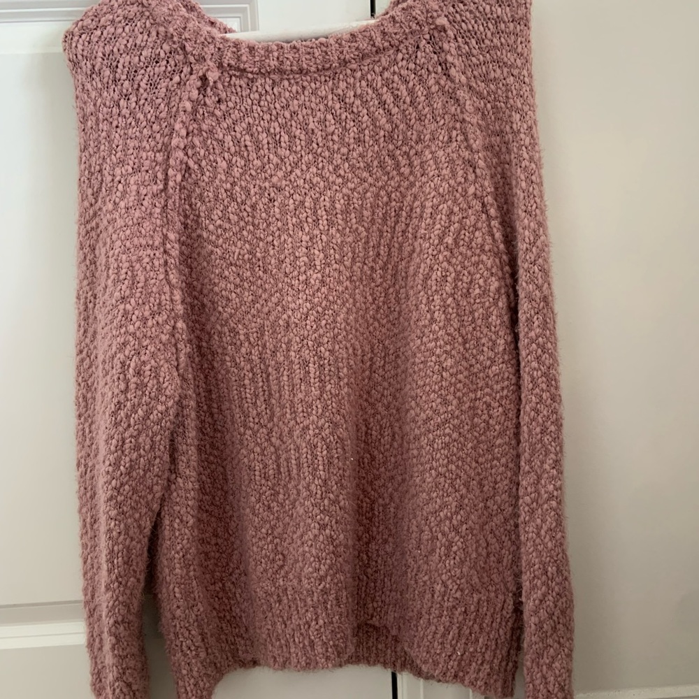 Adorable pink sweater! Size L